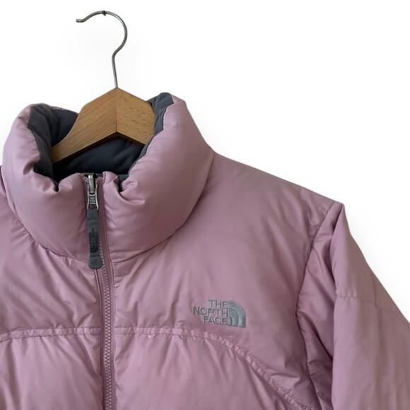 The North Face Vintage Retro 1996 Nuptse Pink Mauve Puffer Jacket Large Women’s - Picture 2 of 10